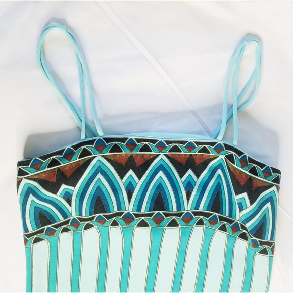 Egyptian Revival Alfred Shaheen Maxi Dress Med - Picture 5 of 8